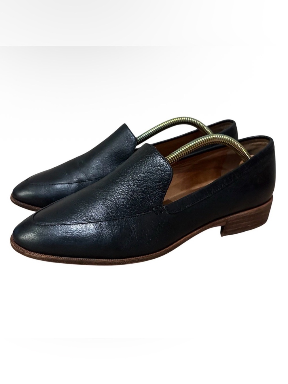Madewell Frances Loafers Black Leather 8.5 Pointed Toe Flat